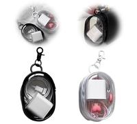 Custodia trasparente da viaggio per cavi di ricarica, auricolari e accessori, borsa organizer compatta per cavi dati, dispositivi elettronici, custodia portatile con scomparti, protettiva e leggera, 1