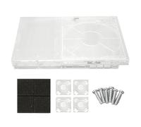 Custodia Trasparente DIY per PS Slim, Shell per Console di Gioco Retro in ABS Leggero con Coperture Superiore e Inferiore, Interruttore di Alimentazione e Slot di Espansione, Compa (per 9XXXX)