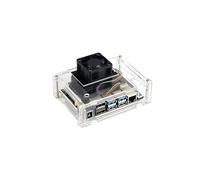 Custodia trasparente in acrilico Waveshare con supporto per ventola di raffreddamento per Jetson Nano con regolazione della velocitÃ PWM.