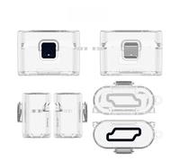 Custodia Trasparente in TPU per Sony WF-1000XM6 Auricolari Custodia Protettiva con Funzione di Base Supporto per Telefono con Gancio (Transparent)
