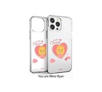 Custodia trasparente Kakao Friends Sweet Little Heart per iPhone 16 15 14...