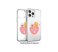 Custodia trasparente Kakao Friends Sweet Little Heart per iPhone 16 15 14...