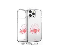Custodia trasparente Kakao Friends Sweet Little Heart per iPhone 16 15 14...