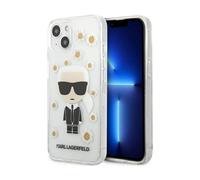 Custodia trasparente Karl Lagerfeld Iconic Karl Flower - iPhone 13 Mini