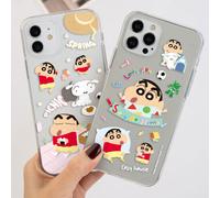 Custodia trasparente originale Crayon Shin-Chan Scamp iPhone X XS XS Max XR m...