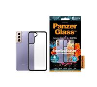 Custodia trasparente PanzerGlass nera per Samsung Galaxy S21 Plus.