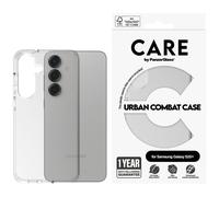Care by PanzerGlass Flagship Case Trasparente Urban Combat con cornice trasparente per Samsung Galaxy S25+