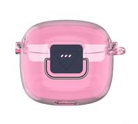 Custodia trasparente per Beats Tune per flex 2 Protettiva per TPU Pelle Dura Goccia Esterna per Prova Guardia Viaggio Friendly Cuffia Sleeve 10x10x1cm (Rosa Trasparente)