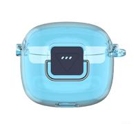 Custodia trasparente per Beats Tune per flex 2 Protettiva per tpu Pelle Dura Goccia Esterna per Prova Guardia Viaggio Friendly Cuffia Manica 10x10x1cm (Blu Trasparente)
