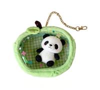 Custodia trasparente per figure in peluche in stile frutta - Borsa morbida per organizer trasparente, materiale non tossico per bambini | Borsa portaoggetti per bambole in peluche, vetrina sospesa com