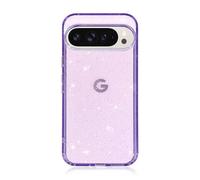 Custodia trasparente per Google Pixel 8 Pro, lussuosa custodia protettiva trasparente con brillantini luccicanti, per donne, ragazze, uomini, anti-ingiallimento, di grado militare, antiurto, custodia