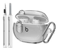 Custodia trasparente per nuovi Beats Studio Buds + (2023) / Beats Studio Buds (2021), Secure Lock Beats Studio Buds Plus, custodia protettiva antiurto per auricolari wireless con kit di