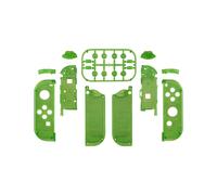 Custodia trasparente personalizzata verde brillante con pulsanti completi per Nintendo Switch JoyCon e OLED