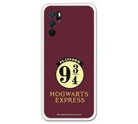 Custodia ufficiale Harry Potter compatibile con OPPO A54S con design Hogwarts Express Anden 9 - Cover in silicone TPU flessibile trasparente