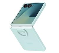 Samsung Silicone Case with Ring Custodia pieghevole in silicone con anello per Galaxy Z Flip7, Blue