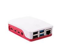 Custodia ufficiale Raspberry Pi Pannelli laterali rimovibili rossi e bianchi Cus