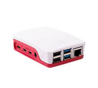 Custodia ufficiale Raspberry Pi Pannelli laterali rimovibili rossi e bianchi Cus