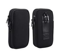 Custodia universale a doppio strato in neoprene per cellulare, con cerniera, per iPhone 16 Plus, 16 Pro, Max, 15, Pro, Max, 14, Pro Max, XR, XS Max, Google Pixel 8, Pro, 7, Pro, 6, 6a, OnePlus 12