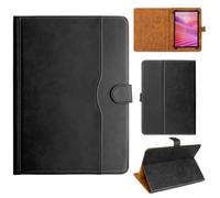 Custodia universale in pelle premium per tutti i tipi di tablet da 9,6 10 10,1 10,5 pollici per DOOGEE U11 2025, nero