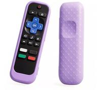 Custodia universale in silicone, compatibile con telecomando Roku TV, Express/Streaming Stick/Premiere, telecomando vocale con cordino