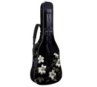 Custodia universale per chitarra acustica, 40/41/42", con scomparto per accessori, impermeabile, con strato protettivo, croce pasquale nera, Multicolore, 42.9x16.9x4.7 in, Borsa per chitarra