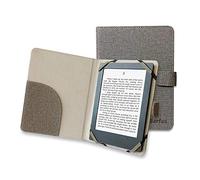 Custodia universale per eReader 6 pollici per Sony Tolino Kobo BQ Ebook Reader (6 pollici, grigio)