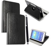 Custodia universale per tablet da 7", in pelle PU, con supporto per tutti i tablet da 6", 7", 7", adatta per Kindle eReader Fire Tablet, Kobo/Voyaga/Lenovo/Sony E-Book/iPad Mini 5 4 3 2 1 (nero)