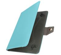 Custodia Universale Tablet 10 Pollici Similpelle Funzione Supporto Video Celeste