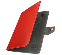 Custodia Universale Tablet 10 Pollici Similpelle Funzione Supporto Video Rossa