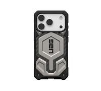 Urban Armor Gear Monarch Pro Case compatibile con Apple iPhone 17 Pro Custodia (Ricarica wireless/carica magnetica, Protezione a 5 strati) titanio