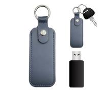 Custodia USB in pelle artificiale | Organizer e porta memorie USB | Custodia protettiva portatile per organizzare dati a scuola casa lavoro