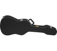 Rocktile Custodia Deluxe per Chitarra Elettrica – Pelle sintetica, bloccabile, Nero 104,5x35x8 cm