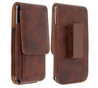 Custodia verticale in pelle marrone Avizar per smartphone 160x80mm