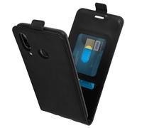 Custodia verticale nera Avizar per Huawei P20 Lite