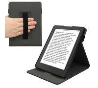 kwmobile Custodia Verticale Compatibile con Kobo Aura H2O Edition 2 - Cover con Fascia Mano e leggìo - Case Custodia e-Reader Flip