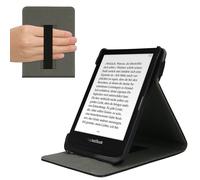 kwmobile Custodia Verticale Compatibile con Pocketbook Touch Lux 4/5/Touch HD 3/Color (2020)/ Vivlio Lux 5 - Cover con Fascia Mano e leggìo - Case Custodia e-Reader Flip