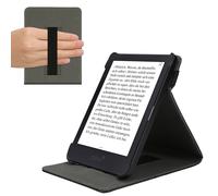 kwmobile Custodia Verticale Compatibile con Tolino Shine 3 - Cover con Fascia Mano e leggìo - Case Custodia e-Reader Flip