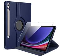 Custodia + Vetro Temperato per Samsung Galaxy Tab S9/S9 Fe / S10 - Rotazione 360