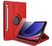 Custodia + Vetro Temperato per Samsung Galaxy Tab S9/S9 Fe / S10 - Rotazione 360
