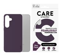 Custodia viola PanzerGlass Fashion QI per Samsung Galaxy S25 Plus.
