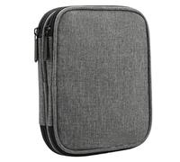 Custodia vuota per uncinetti, con cerniera, portatile, da viaggio, con tasca e slot per uncinetto per trasportare vari uncinetti e aghi Dork Too (colore grigio, taglia unica)