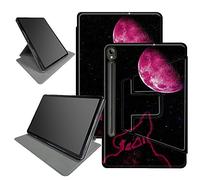 Custodia Wolf Red Moon per Samsung Galaxy Tab S9 11" 2023 rilasciato (modello: SM-X710/SM-X716B/SM-X718U), con portapenne, rotazione a 360 gradi, angoli di visualizzazione multipli con auto sleep/wake