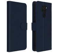 Custodia Xiaomi Redmi Note 9 Cover Integrale Porta Funzione Supporto Blu