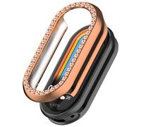 Custodia XiHAMA Diamond compatibile con Xiaomi Smart Band 10/10 NFC - Cover paraurti in PC antiurto con glitter (solo custodia, nessuna pellicola