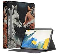 Custodia Yin-Yang Fox per Samsung Galaxy Tab S8 Plus/Tab S7 FE 12,4" 2021/Galaxy Tab S7 Plus 2020, custodia con angoli di visualizzazione multipli con supporto S Pen e spegnimento