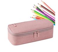 custodiaa di grande capacità - Organizzatore di stoccaggio di cartoleria 21x11x6,5 cm, tasca per penna marcatore, supporto per trucco durevole | Borsa per per scrivania per bambini a