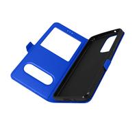 CustodiaSamsung Galaxy A53 5G Doppia Finestra Supporto Video Blu