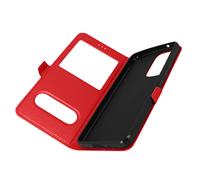 CustodiaSamsung Galaxy A53 5G Doppia Finestra Supporto Video Rossa