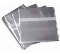 Custodie autoadesive trasparenti per CD, in cellophane, confezione da 200