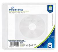 Custodie CD MediaRange 50 pezzi adesivi NEW